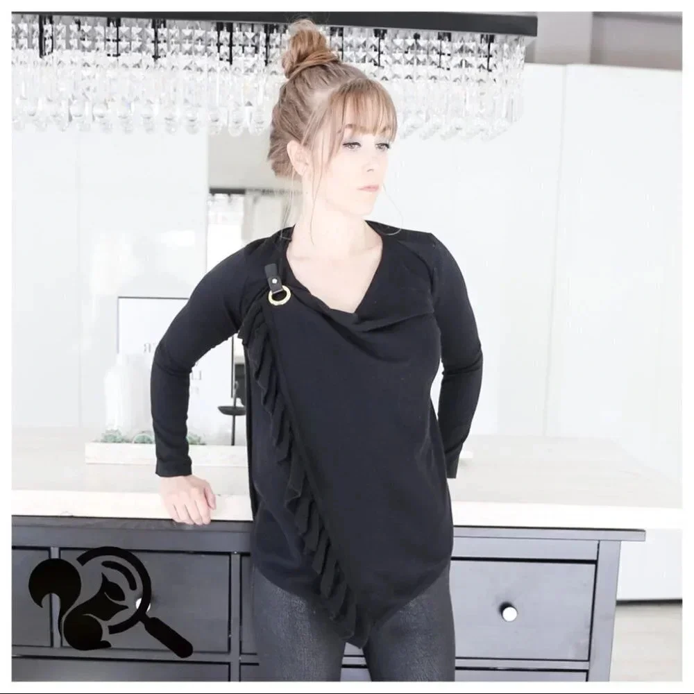 INC Ruffled Sweater - Picture 6 of 9